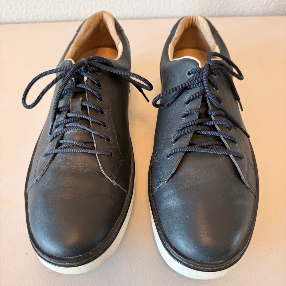 Johnston & Murphy Golf XC4 TRUFOAM Waterproof Leather Mens Navy 11.5 Spikeless
